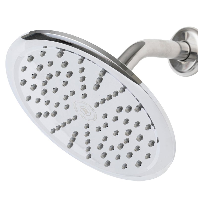 Niagara Conservation N9520CH Rainfall Spa 1-Spray with 2 GPM 8-in. Wall Mount Adjustable Fixed Shower Head in Chrome, 1-Pack | Bathroom Shower Head Sprayer with Pressure Compensation - Image 1